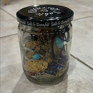 Mystery Vintage Jewelry and Assorted Items Jar